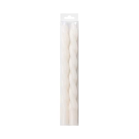 Michaels, 10" Unscented Twist Taper Candles, 2ct. by Ashland® – Category: Wax Candles